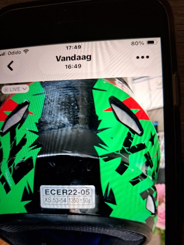 Quad kinderhelm., Motoren, XS, Kinderen, Offroadhelm, Tweedehands