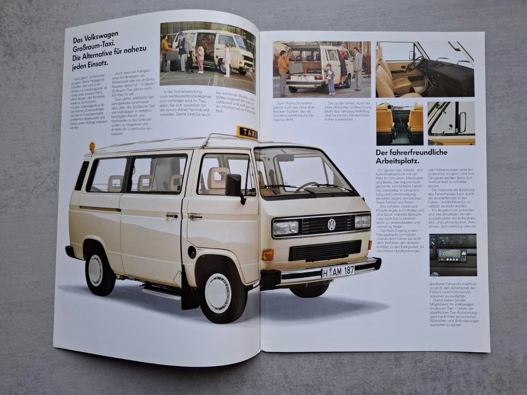 Volkswagen Großraum-Taxi brochure - 1988, Ophalen of Verzenden