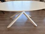 Ikea Mariedamm tafel - Witte ovale eettafel, Huis en Inrichting, Ophalen, Overige materialen, Gebruikt, 100 tot 150 cm