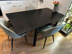 Uitschuifbare ikea eettafel 90x90 tot 90x168, Ophalen, Zo goed als nieuw, Rechthoekig, 50 tot 100 cm