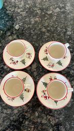 4 Wedgwood Windsor Christmas kop en schotels, Huis en Inrichting, Keuken | Servies, Ophalen of Verzenden, Zo goed als nieuw, Wedgwood
