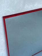 Jaren 80 spiegel vintage wandspiegel retro mirror rood, Vierkant, 75 tot 100 cm, Minder dan 100 cm, Niet bekend