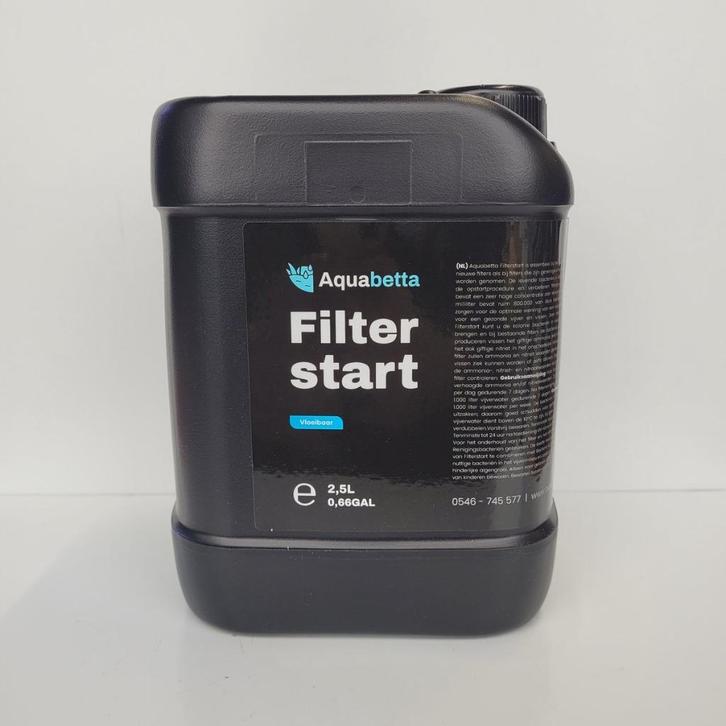 Aquabetta Filterstart Vloeibaar 2,5L - Bacteriën voor vijver, Tuin en Terras, Vijver-toebehoren, Nieuw, Overige typen, Verzenden