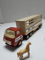 Vintage Tonka vrachtwagen paarden trailer met paarden, Verzamelen, Ophalen of Verzenden, Gebruikt