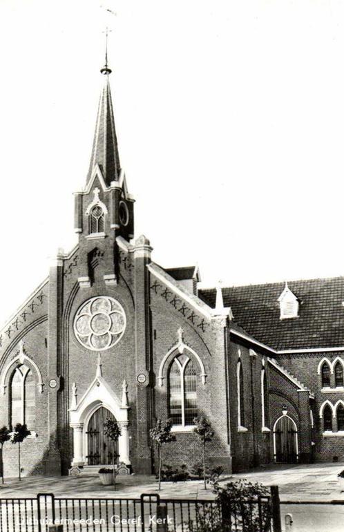 Uithuizermeeden, Geref. Kerk - 1966 gelopen, Verzamelen, Ansichtkaarten | Nederland, Gelopen, Overijssel, 1960 tot 1980, Ophalen of Verzenden