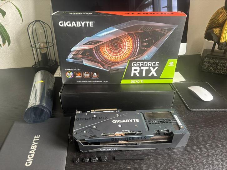 Gigabyte Nvidia Geforce  RTX 3070 Ti OC - Gaming videokaart, Computers en Software, Videokaarten, Zo goed als nieuw, Nvidia, PCI-Express 4.0