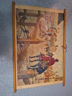 Authentieke schoolposter, toernooi te Haarlem,1305, Ophalen of Verzenden