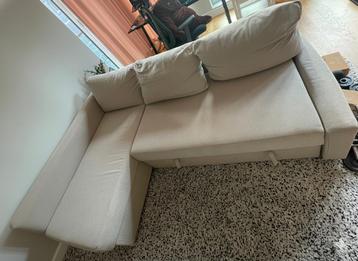IKEA FRIHETEN Hoekbank Slaapbank Beige beschikbaar voor biedingen