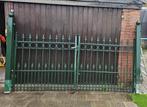 Groen IJzerhekwerk - Sierhekwerk met Poort, Tuin en Terras, Ophalen, Met poort, Gebruikt, Sierhekwerk