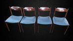 4x Vintage palissander teak eetkamerstoelen Söro Stolefabrik, Antiek en Kunst, Antiek | Meubels | Stoelen en Banken, Ophalen of Verzenden
