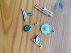 5 Zilveren hangers., Sieraden, Tassen en Uiterlijk, Ophalen, Gebruikt, Zilver, Met edelsteen