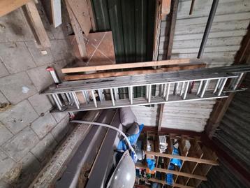 Aluminium ladder opsteekladder 10/20 treden beschikbaar voor biedingen