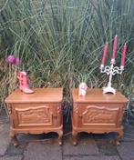 Nachtkastjes set Queen ann vintage sierlijk bijzetkastje, Antiek en Kunst, Ophalen