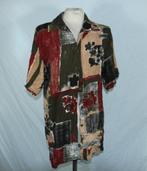 Kreukel blouse, aparte print. Mt 40. Merk Classics, Maat 38/40 (M), ., Ophalen of Verzenden, Zo goed als nieuw