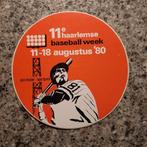 Vintage sticker 11e Haarlemse honkbal week 11-18 augustus, Verzamelen, Ophalen of Verzenden, Zo goed als nieuw
