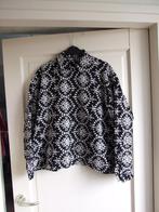 Norah zgan zwart/witte opengewerkte blouse 44, Zwart, Maat 42/44 (L), Ophalen of Verzenden, Zo goed als nieuw