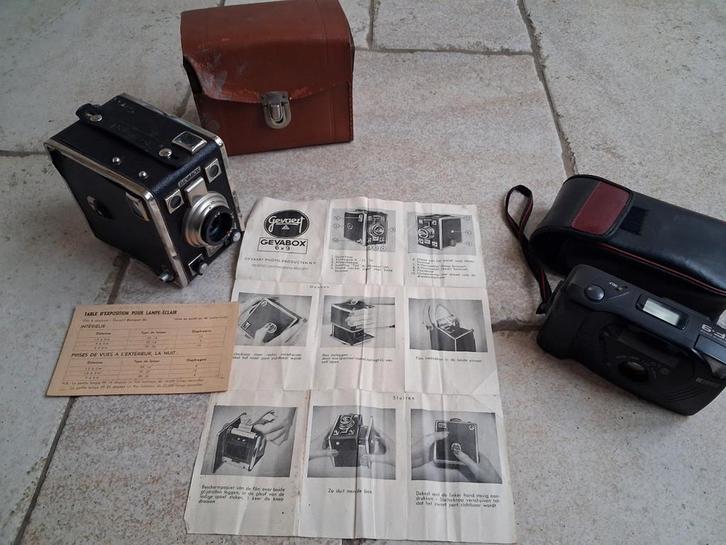 2x Vintage Foto Camera's, Audio, Tv en Foto, Fotocamera's Analoog, Gebruikt, Compact, Overige Merken, Ophalen of Verzenden