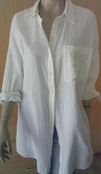 ZARA lichtcreme wijdvallende lange crepe blouse maat M, Maat 38/40 (M), Overige kleuren, Verzenden, Zara