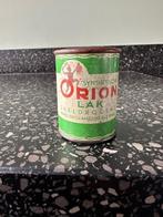 Mooi oud ORION Lak blikje. Sneldrogend zwart. Blik., Ophalen of Verzenden, Gebruikt, Gebruiksvoorwerp