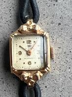 Vintage echt Gouden horloge 14 karaat - Zwitsers uurwerk, Overige merken, Met bandje, Polshorloge, Ophalen of Verzenden