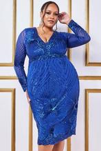 midi jurk grote maat royalblauw maat 46, 48, 50 sale, Kleding | Dames, Gelegenheidskleding, Galajurk, Blauw, Maat 46/48 (XL) of groter