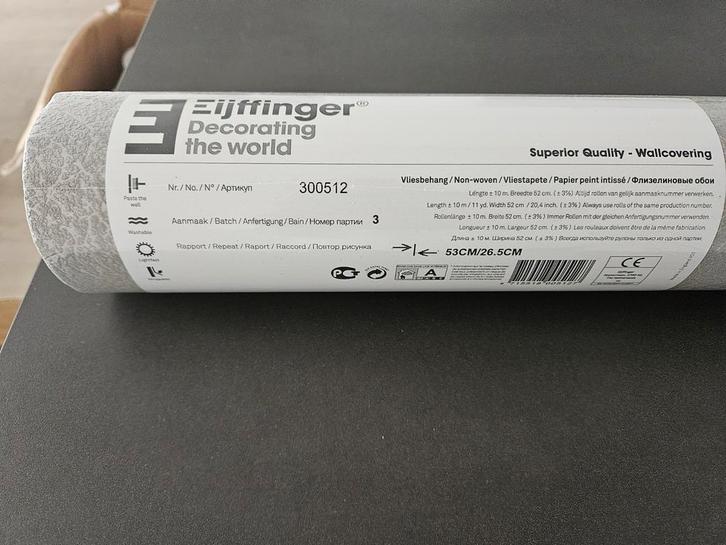 Eijffinger behang 10 rollen, Huis en Inrichting, Stoffering | Behang, Ophalen