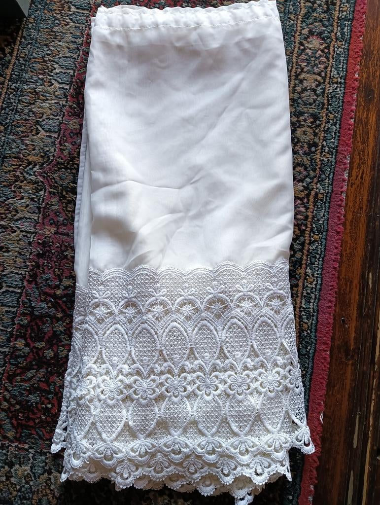 Vitrage met kant vintage klassiek super mooi, Antiek en Kunst, Antiek | Kleden en Textiel, Ophalen of Verzenden