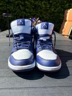 Air Jordan 1 mid purple/white, Kleding | Heren, Schoenen, Ophalen of Verzenden, Zo goed als nieuw