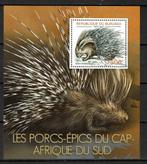 burundi 2012 pf getand blok stekelvarken wildlife zoogdieren, Postzegels en Munten, Postzegels | Thematische zegels, Ophalen of Verzenden