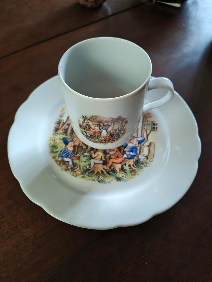 Vintage Kahla Sneeuwwitje Kinder Servies, Huis en Inrichting, Keuken | Servies, Gebruikt, Kop(pen) en/of Schotel(s), Overige stijlen