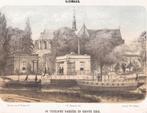 Alkmaar - De Texelsche Barrière en Groote Kerk Litho 1857, Antiek en Kunst, Kunst | Etsen en Gravures, Ophalen of Verzenden