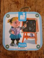 Koffer met vier puzzels merk Janod  NIEUW, Ophalen, 10 tot 50 stukjes, Nieuw, 4 tot 6 jaar