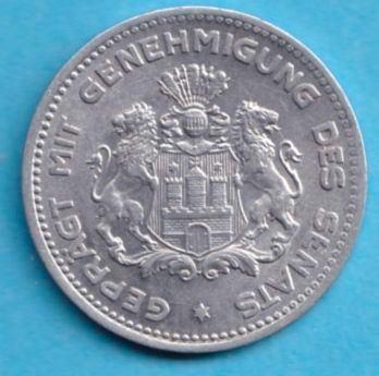 (KE141) Duits noodgeld Hamburg 10 Pfennig 1923 ; kwaliteit, Postzegels en Munten, Munten | Europa | Niet-Euromunten, Losse munt