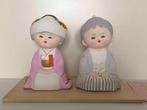 Japanse bruidegom en bruid kleipoppen - Nieuw, Verzamelen, Poppen, Ophalen of Verzenden, Nieuw, Pop