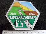 ruit sticker tauernautobahn alpen adria logo embleem, Verzenden, Zo goed als nieuw, Auto of Motor