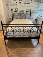 Zwart gietijzeren bed 140x200, Huis en Inrichting, Slaapkamer | Bedden, Ophalen, Gebruikt, Zwart, Tweepersoons