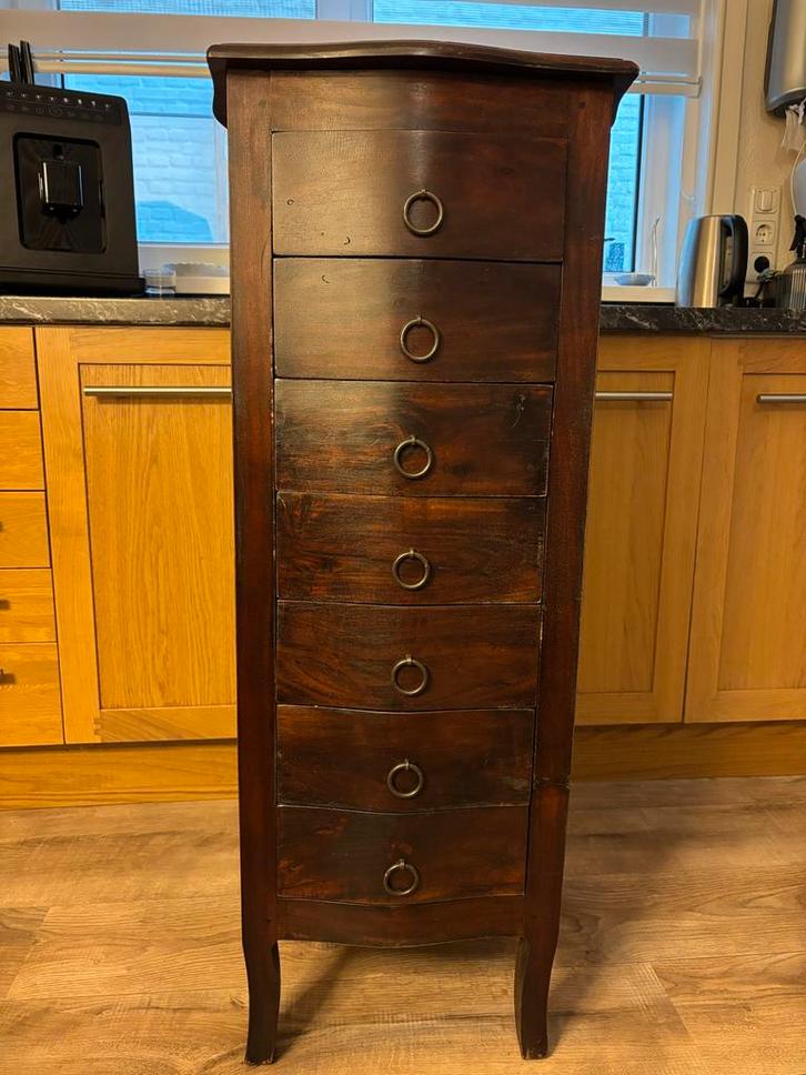 Kersenhouten ladekast, Huis en Inrichting, Kasten | Dressoirs, Gebruikt, 50 tot 100 cm, 25 tot 50 cm, Met lade(s), Kersenhout