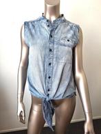 Mouwloze jeans blouse Selected Femme strik maar 36, Blauw, Selected Femme, Ophalen of Verzenden, Zo goed als nieuw