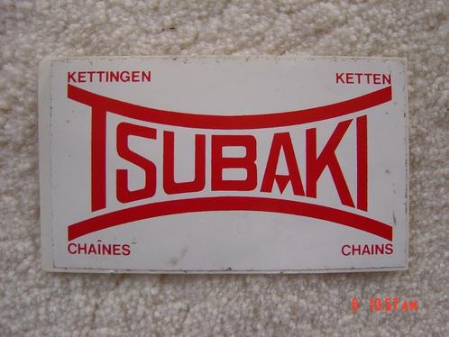 8 verschillende oude originele Tsubaki sticker stickers logo, Motoren, Accessoires | Stickers, Ophalen of Verzenden
