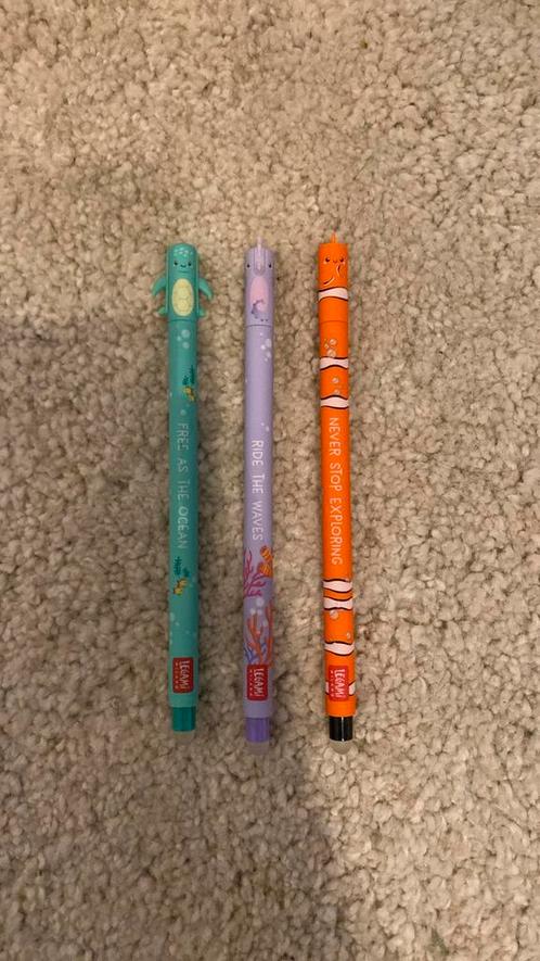 3 uitwistbare “under the sea” legami pennen, Diversen, Schrijfwaren, Zo goed als nieuw, Ophalen of Verzenden