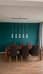 Eettafel + 6 stoelen, Huis en Inrichting, Tafels | Eettafels, Ophalen, Gebruikt, 200 cm of meer, 50 tot 100 cm