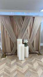 Te koop vlechtendoek backdrop, Huis en Inrichting, 200 cm of meer, Beige, Nieuw, 50 tot 100 cm