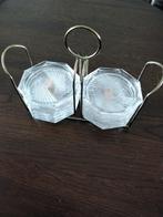 12 bohemia glazen  onderzetters in houder, Ophalen of Verzenden