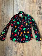 Kerstblouse opposuits maat 110/116, Opposuits, Overhemd of Blouse, Ophalen of Verzenden, Zo goed als nieuw