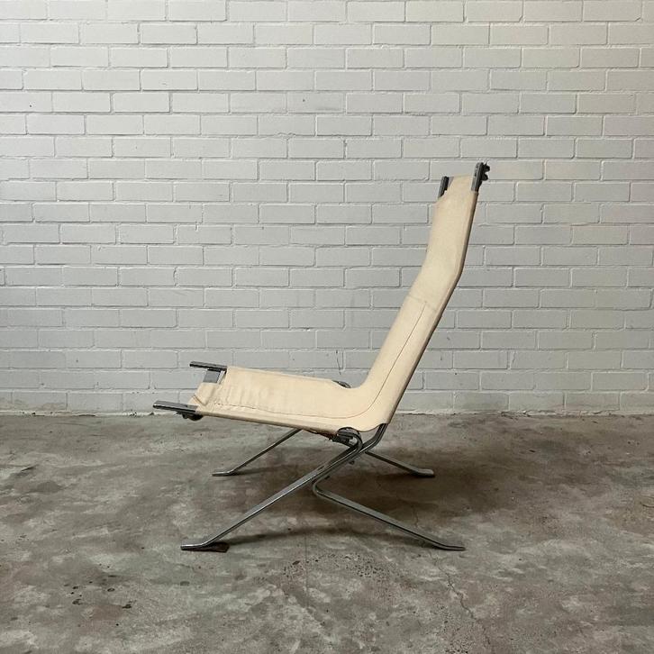 Retro vintage design fauteuil stoel Oliver Mourgue, Huis en Inrichting, Fauteuils, Gebruikt, 50 tot 75 cm, 75 tot 100 cm, Ophalen