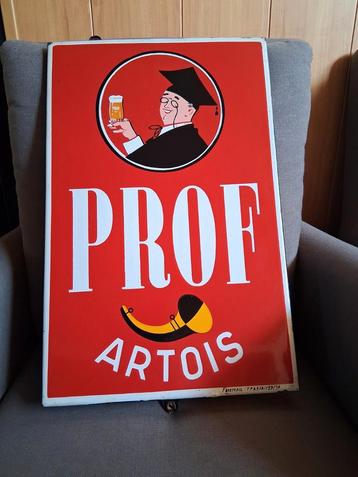 emaille bord prof artois. beschikbaar voor biedingen