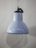 (4x) Philips fabriekslamp grijsblauw emaille industrieel, Minder dan 50 cm, Industrieel, Ophalen of Verzenden, Metaal
