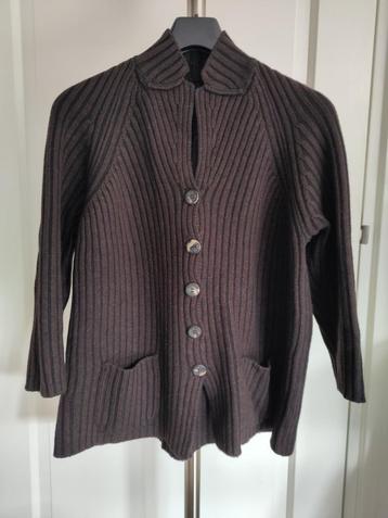 Iris von Arnim vestjasje Cashmere/wol/zijde bruin beschikbaar voor biedingen