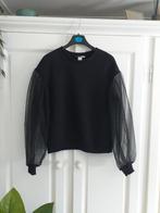 Nieuw: trendy sweater van H&M, transparante mouwen ,mt XS., Kleding | Dames, H&M, Zwart, Nieuw, Ophalen of Verzenden