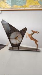 vintage klok art deco design jaren 50, 60 mid century retro, Antiek en Kunst, Antiek | Klokken, Ophalen of Verzenden